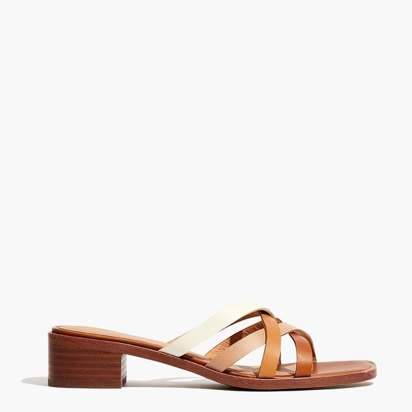 MadeWell Item MC685
The Melanie Mule Sandal in Colorblock Vachetta Leather - Picture 2 of 4